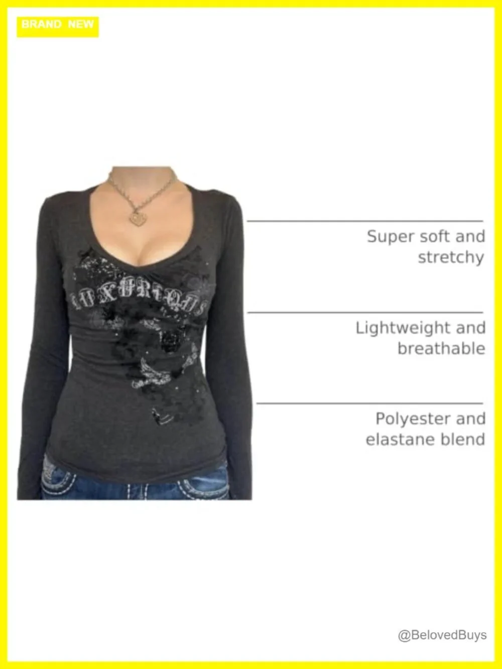 Women's Y2K Goth Long Sleeve Graphic Tee Punk Gothic Top